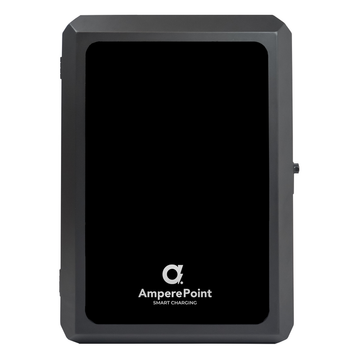 Gabinete metálico para cargador de vehículos eléctricos AMP-BOX negro