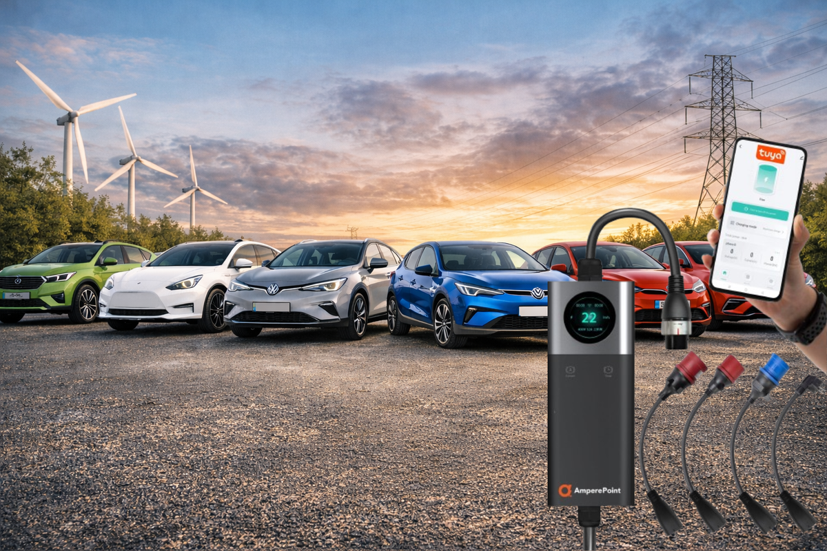 Los coches eléctricos más populares y sus cargadores Ampere Point correspondientes