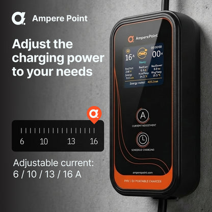 Cargador portátil P35 (16A, Tipo 2, 3.7kW) 6 metros