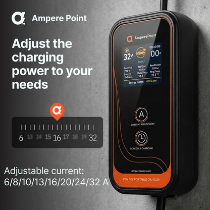 Cargador portátil P72 (32A, Tipo 2, 7.2kW)