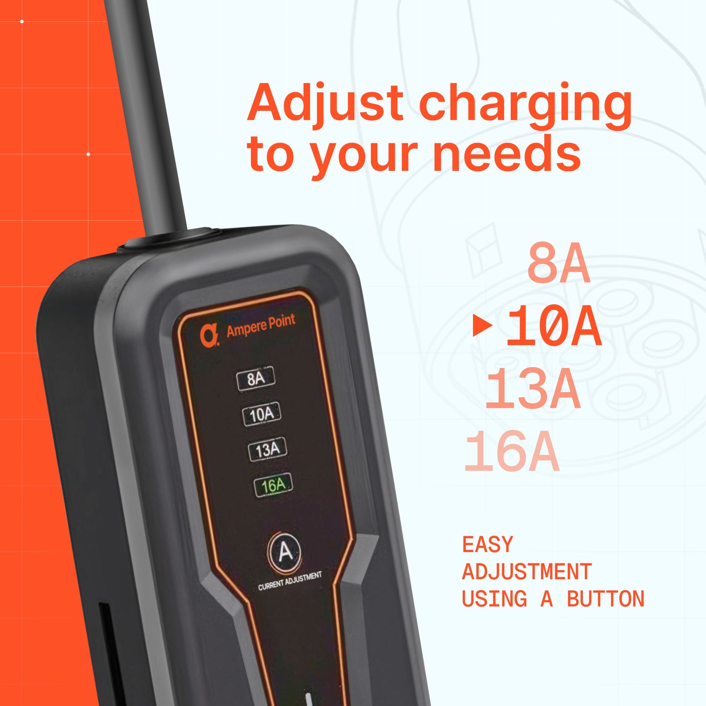 Cargador portátil B35 (16A, Tipo 2, 3.7kW)