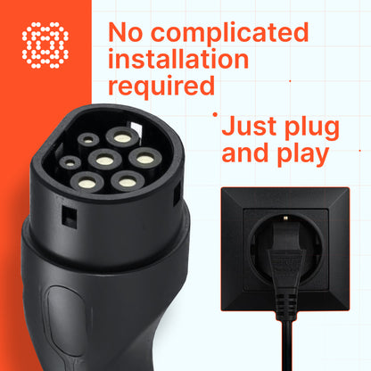 Cargador portátil B35 (16A, Tipo 2, 3.7kW)
