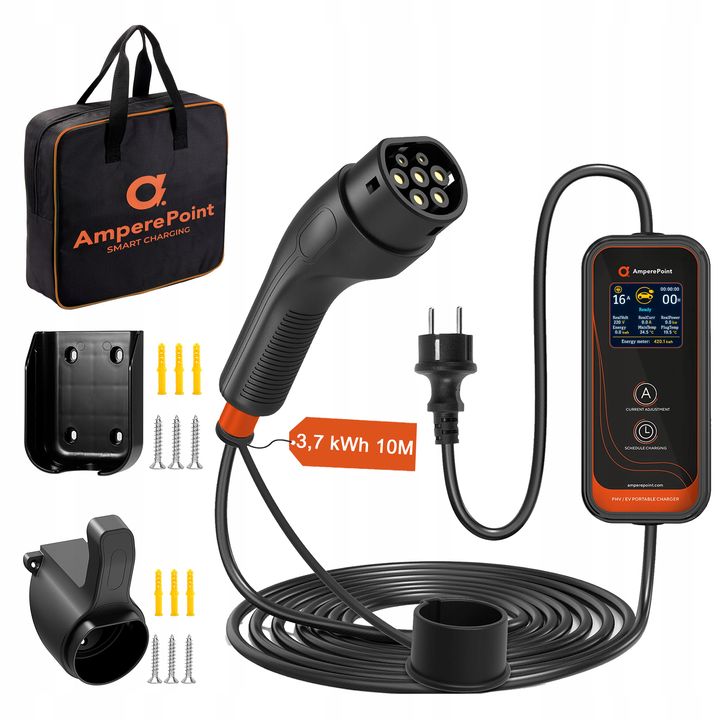 Cargador portátil P35 (16A, Tipo 2, 3.7kW) 10 metros