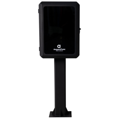 Gabinete metálico para cargador EV AMP-BOX con poste 